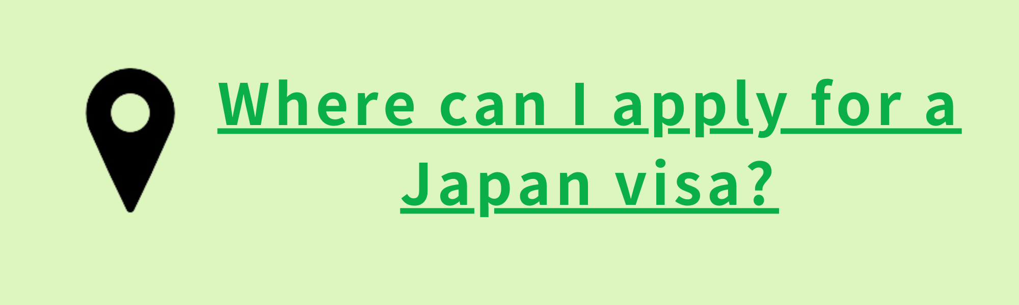 Where can I apply for a Japan visa?